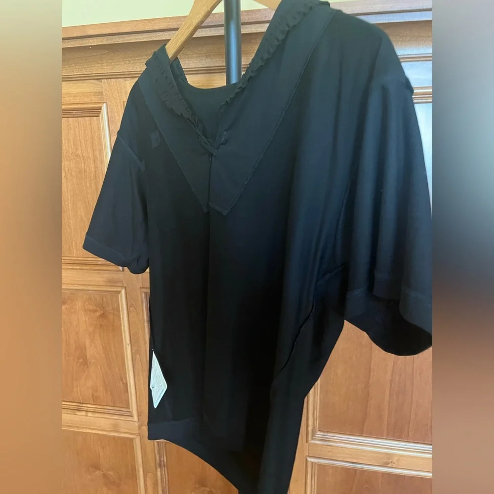 Comme des Garcons Top Short Sleeves Black Size L - Picture 14 of 15